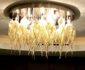 Luminosa | Chandeliers by Illuminata Art Glass Design by Julie Conway | Seattle Marriott Waterfront in Seattle. Item made of glass compatible with contemporary and coastal style