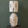 Kelp handcrafted white stoneware unique lampbase | Table Lamp in Lamps by Ingrid Vermulst by Studio Wild Orange. Item composed of stoneware in boho or contemporary style