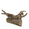 Venus in the Rock's Embrace | Sculptures by Catharina Goldnau Ceramics. Item composed of steel and stone in modern style
