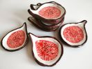 Small Fig plate - Fruit Collection | Dinnerware by Federica Massimi Ceramics. Item composed of ceramic in eclectic & maximalism or mediterranean style