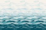 LA Colorscape Wallpaper - Seascape Mural - Turquoise | Wall Treatments by Emma Hayes. Item composed of fabric & paper
