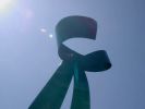 Ribbon of Hope | Public Sculptures by Creative Healing by Lia Strell | Scripps Memorial Hospital La Jolla in San Diego. Item composed of steel