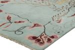 Rug & Kilim’s Chinese Art Deco Runner Rug, Bright Blue | Area Rug in Rugs by Rug and Kilim