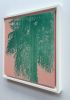 Sunrise Palms (12 x 12 inch Oil Painting on Wood Panel) | Oil And Acrylic Painting in Paintings by Christine So. Item composed of birch wood in boho or contemporary style
