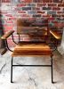 Wood Lounge Chair | Armchair in Chairs by The Strong Oaks Woodshop. Item composed of oak wood and metal in minimalism or mid century modern style