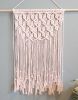 Triple Crosses Macrame Wall Hanging | Wall Hangings by Q Wollock. Item composed of cotton