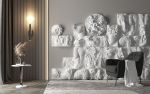 Frieze: Venus | Wall Sculpture in Wall Hangings by LO Contemporary. Item composed of glass & fiber compatible with contemporary and modern style