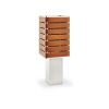 Exigen by Mnima. Table Light Sculpted from Solid Aluminum. | Table Lamp in Lamps by mnima. Item composed of aluminum and leather