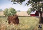 Brown Cow | Prints by Maurice Dionne FINEART. Item made of paper