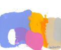 Love 12 | Oil And Acrylic Painting in Paintings by Claire Desjardins. Item made of canvas