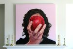 "Homage to Magritte", Original Oil Painting | Oil And Acrylic Painting in Paintings by Lucy Corwin. Item composed of canvas and synthetic