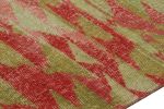 Vintage Zeki Múren Runner with Green and Red Geometric | Area Rug in Rugs by Rug and Kilim
