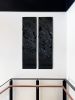 Rich Noir | Mixed Media by Alyson Storms. Item made of wood & marble compatible with minimalism and mid century modern style