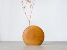 Kva Modern Wooden Vase Mini - Naturel Kayın | Vases & Vessels by Foia. Item composed of wood in boho or contemporary style