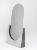 Vuoti Riflessi - graffiato | Mirror in Decorative Objects by gumdesign. Item made of metal & marble compatible with contemporary style