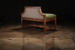 Nicostrato Customizable Bench in Argentine Rosewood | Benches & Ottomans by Costantini Design. Item made of wood with fabric works with contemporary & modern style