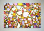 Stones in gold 3. | Oil And Acrylic Painting in Paintings by IRYNA KASTSOVA. Item works with contemporary & art deco style