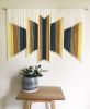 MAZE Art Deco 3D Modern Textile Fiber Art Tapestry | Wall Hangings by Wallflowers Hanging Art. Item composed of fiber in mid century modern or contemporary style