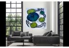 Dialogues & Dancing | Oil And Acrylic Painting in Paintings by Theodora Miller. Item composed of wood in contemporary or eclectic & maximalism style