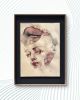 Watercolor Portrait Aura | Watercolor Painting in Paintings by Marta Spendowska. Item composed of paper in minimalism or contemporary style