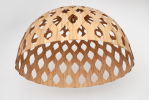 Bamboo Light Hexagonal Dome 80 | Chandeliers by ADAMLAMP. Item composed of bamboo in modern style