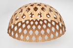 Bamboo Light Hexagonal Dome 80 | Chandeliers by ADAMLAMP. Item composed of bamboo in minimalism or contemporary style