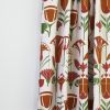 Lotus Fabric | Curtain in Curtains & Drapes by Jessie de Salis. Item made of linen works with mid century modern & country & farmhouse style