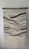 Handwoven Vertical Wall Tapestry "Stone River" | Wall Sculpture in Wall Hangings by Tissage Sauvage. Item composed of wood & cotton compatible with boho and country & farmhouse style