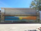 Abstract landscape mural | Murals by Avery Orendorf | The Shops at Arbor Walk in Austin