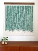 Fern Canyon Tapestry 50x50” Walnut Beam | Wall Hangings by Anastasia Tumanova. Item composed of walnut and fiber
