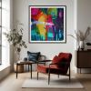 Abstract Art Print from Original Painting by Sarina Diakos | Prints by Sarina Diakos Art. Item composed of canvas & paper compatible with contemporary and eclectic & maximalism style