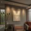 Shoreline Relief Textured Wall Sculpture | Wall Hangings by DY atelier. Item made of oak wood with marble works with minimalism & contemporary style