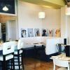 Dogs in the Cafe by Zann Hemphill | Oil And Acrylic Painting in Paintings by Paws By Zann Pet Portraits | Riso Foods in Lantzville. Item composed of canvas