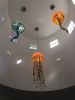 Jellyfish Pendant Lamps | Pendants by Rick Strini. STRINI ART GLASS. Item composed of glass