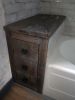 Rustic wood bathroom accessories | Shelving in Storage by Abodeacious. Item composed of wood