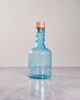 Hand Blown Aqua Decanter/Bottle for water, spirts | Vessels & Containers by TerraKlay. Item composed of glass in minimalism or coastal style
