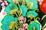 NIGHT FLOWERS - original floral painting on canvas | Oil And Acrylic Painting in Paintings by Marinela Puscasu. Item made of canvas & synthetic compatible with boho and contemporary style