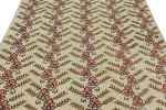 Vintage Turkish Sparta Rug in Beige with Green and Pink | Area Rug in Rugs by Rug and Kilim