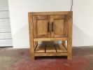 Model #1054 - Custom Single Sink Vanity | Countertop in Furniture by Limitless Woodworking. Item made of maple wood works with mid century modern & contemporary style