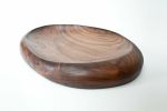 Plate Essay #3 - Plat Essai #3 | Dinnerware by Nadine Hajjar Studio. Item composed of walnut in minimalism or contemporary style