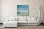 Gentle Breeze - Ocean Coastal Seascape Painting on Canvas | Oil And Acrylic Painting in Paintings by Filomena Booth Fine Art. Item composed of canvas in contemporary or coastal style