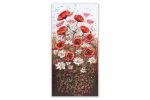 Radiant Poppy Meadow — Original Acrylic Painting | Oil And Acrylic Painting in Paintings by DaggArt. Item composed of canvas compatible with modern style