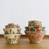 Fynbos Flower Bowls | Dinnerware by Sera Holland. Item composed of stoneware in contemporary or modern style