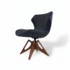 Bruno – Modern Black Armchair, Italian Timeless Design | Chairs by GREYGE. Item made of cotton compatible with minimalism and contemporary style