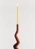 Fum - Tall Ceramic Candleholder for Ambient Lighting | Candle Holder in Decorative Objects by Catalin Filip. Item composed of ceramic compatible with mid century modern and contemporary style