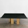 Custom Blackened Ash Conference Table | Tables by Elko Hardwoods. Item made of wood with brass