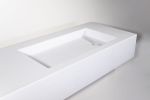 Floating Concrete Vanity Top | Countertop in Furniture by Wood and Stone Designs. Item made of stoneware
