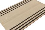 Vintage Persian Kilim in Beige with Rich Brown Stripes | Area Rug in Rugs by Rug and Kilim