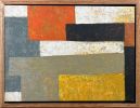 Amber Fold | Oil And Acrylic Painting in Paintings by Rich Godfrey. Item made of canvas works with minimalism & mid century modern style