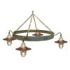 Industrial Farmhouse Chandelier Insulator Light Lanterns | Chandeliers by RailroadWare Lighting Hardware & Gifts. Item composed of steel and glass